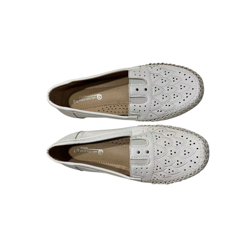 Golden Road New York Leather Sequined off white Mules Slip On Shoespreownednobox